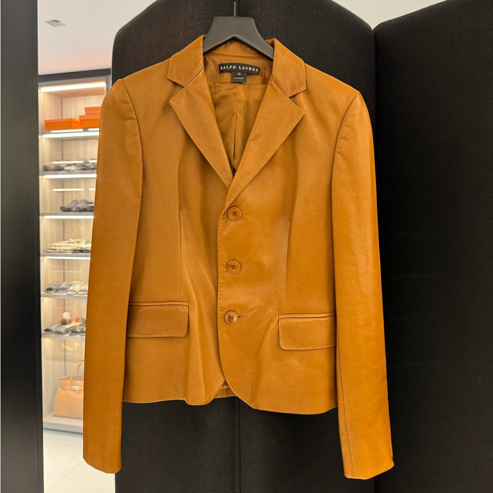 Ralph Lauren Leather Blazer